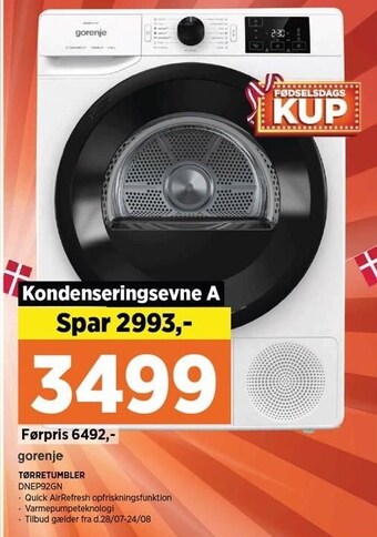 Power Gorenje tørretumbler tilbud