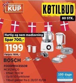 Power Bosch foodprocessor tilbud