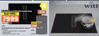 Power Witt induktionskogeplade med indbygget emhætte tilbud