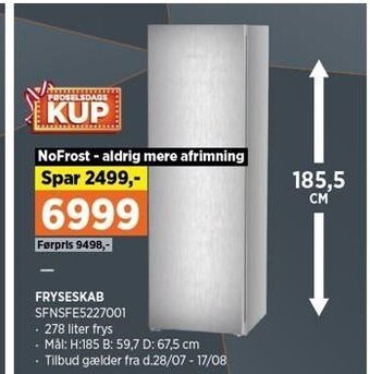 Power Fryseskab tilbud