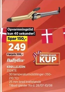 Power Babyliss krøllejern tilbud