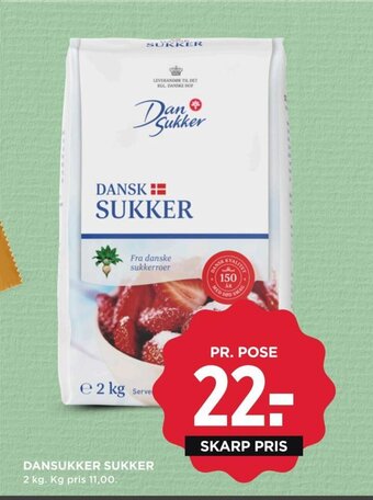 MENY DANSUKKER SUKKER tilbud