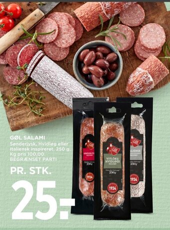 MENY GØL SALAMI tilbud