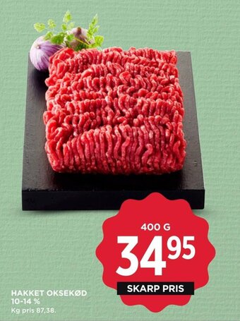 MENY HAKKET OKSEKØD 10-14 % tilbud