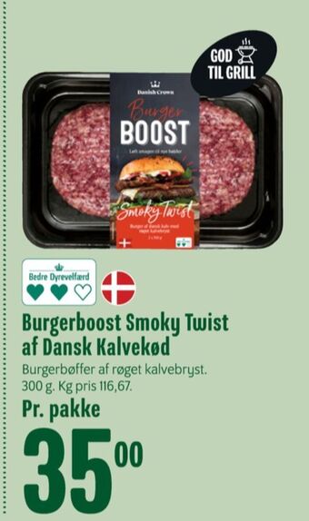 Min Købmand Burger boost hakkebøffer tilbud