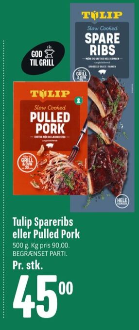 Min Købmand Tulip spareribs tilbud