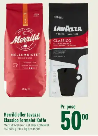 Min Købmand Mellemristet kaffe formalet tilbud