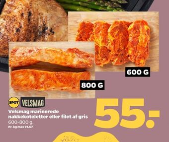Netto Velsmag nakkekoteletter tilbud