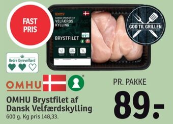 SPAR Omhu kyllingebrystfilet tilbud