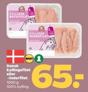 Netto Danpo kyllingebrystfilet tilbud
