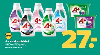 Netto A+ vaskemiddel-tabs tilbud