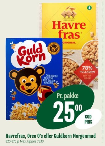 Min Købmand Guldkorn morgenmadsprodukt tilbud
