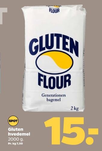 Netto Gluten flour hvedemel tilbud