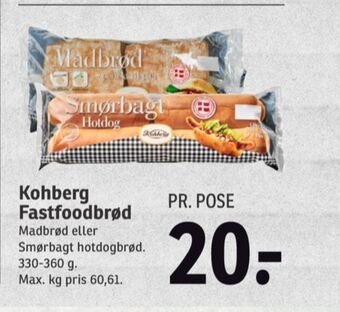SPAR Kohberg smørbagt hotdogbrød tilbud