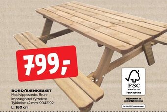 jem & fix BORD/BÆNKESÆT tilbud