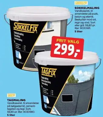 Sokkelfix sokkelmaling el. tagfix tagmaling