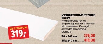Vinduesbundstykke 18 mm