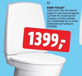jem & fix SIGN TOILET tilbud