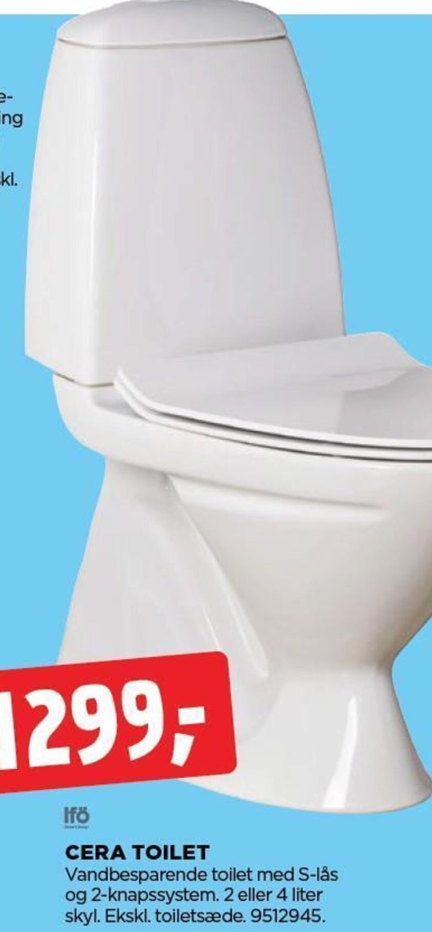 CERA TOILET tilbud hos jem & fix