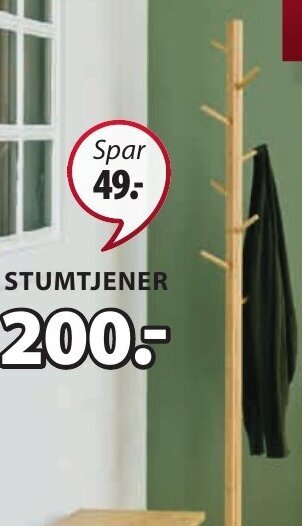 JYSK FELSTED STUMTJENER Bambus. tilbud