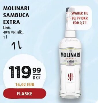 Scandinavian Park MOLINARI SAMBUCA EXTRA tilbud