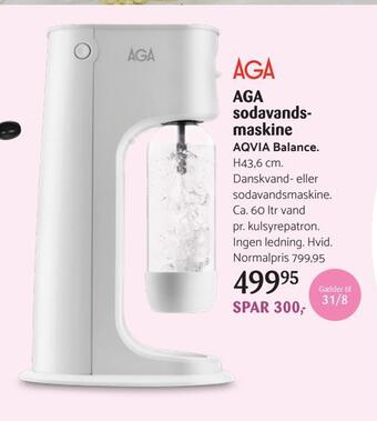 Kop & Kande Aga sodavandsmaskine tilbud