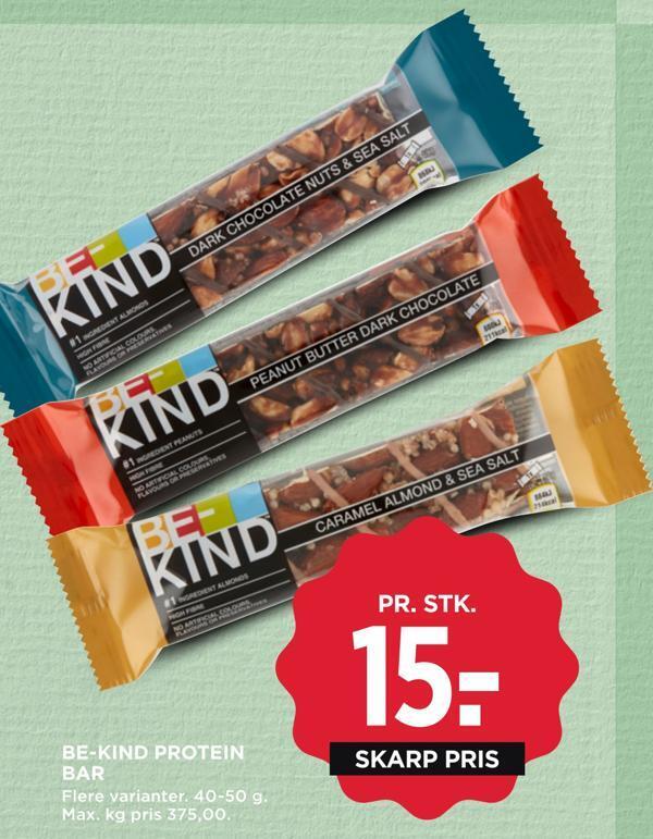 Bekind protein bar tilbud hos MENY