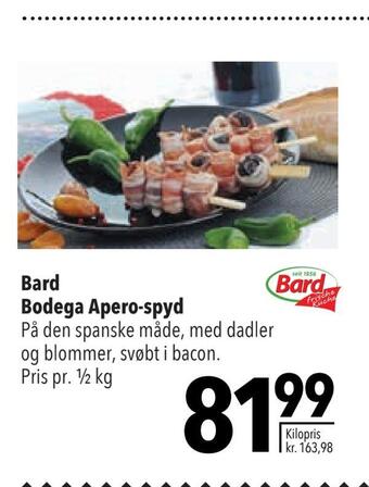 Citti Bard bodega apero-spyd tilbud
