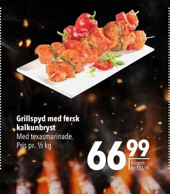 Citti Grillspyd med fersk kalkunbryst tilbud