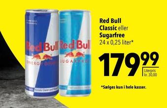 Citti Red bull classic eller sugarfree tilbud