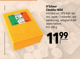 Citti O'scheer cheddar mild tilbud
