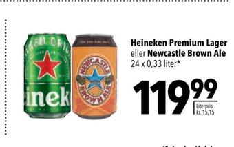 Citti Heineken premium lager eller newcastle brown ale tilbud