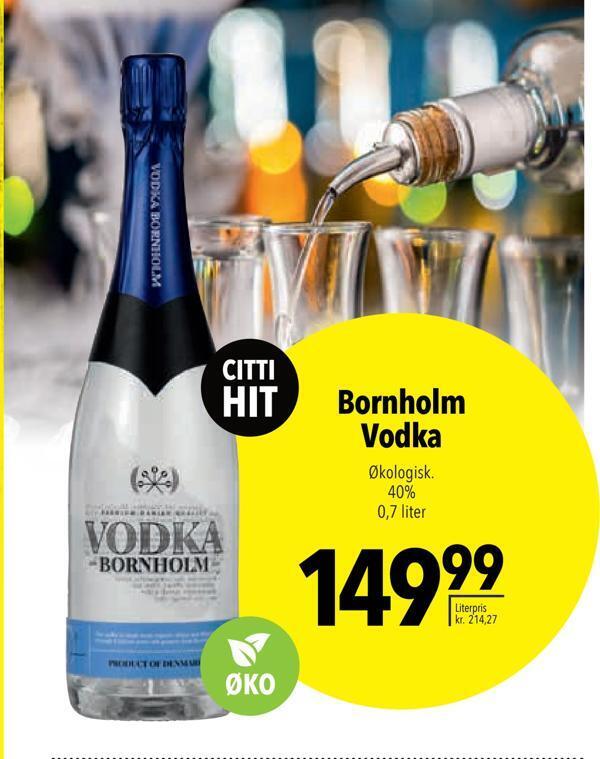 Bornholm vodka tilbud hos Citti