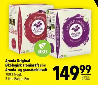 Citti Aronia original økologisk aroniasaft eller aronia- og granatæblesaft tilbud