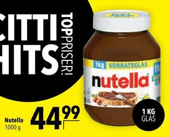 Citti Nutella tilbud