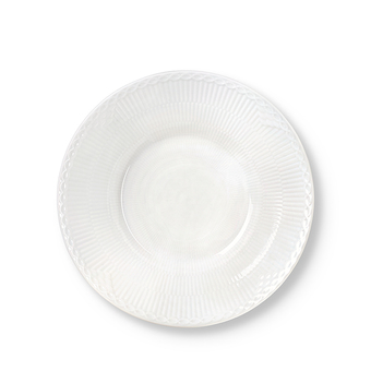 Kop & Kande Royal copenhagen hvid halvblonde dyb tallerken 24 cm tilbud