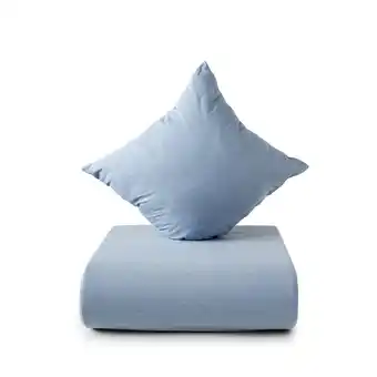 Nordisk tekstil chambray sengesæt blå 140x200 cm