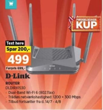 Power D-link router tilbud