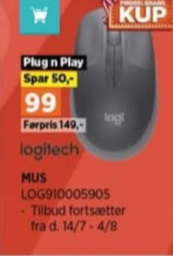 Power Logitech mus tilbud