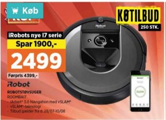 Power Irobot robotstøvsuger tilbud