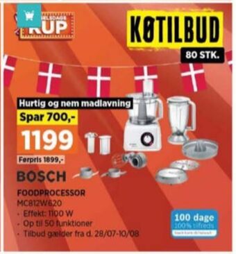 Power Bosch foodprocessor tilbud