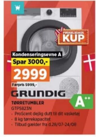 Power Grundig tørretumbler tilbud