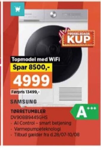 Power Samsung tørretumbler tilbud