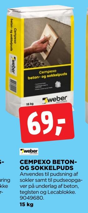 Cempexo beton og sokkelpuds