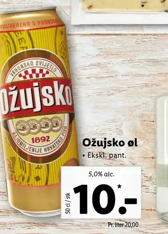 Let-Køb Ožujsko øl tilbud