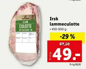 Let-Køb Irsk lammeculotte tilbud