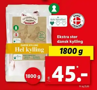 Let-Køb Ekstra stor dansk kylling tilbud