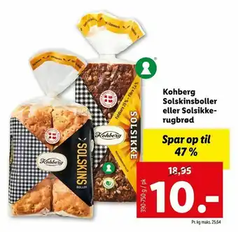 Let-Køb Kohberg Solskinsboller eller Solsikkerugbrød tilbud