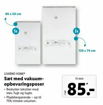 Let-Køb Sæt med vakuumopbevaringsposer tilbud