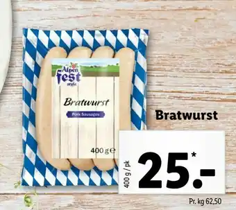 Let-Køb Bratwurst tilbud